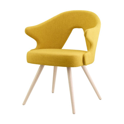 YOU & ME Fabric Armchair, Bleached Beech, Indoor