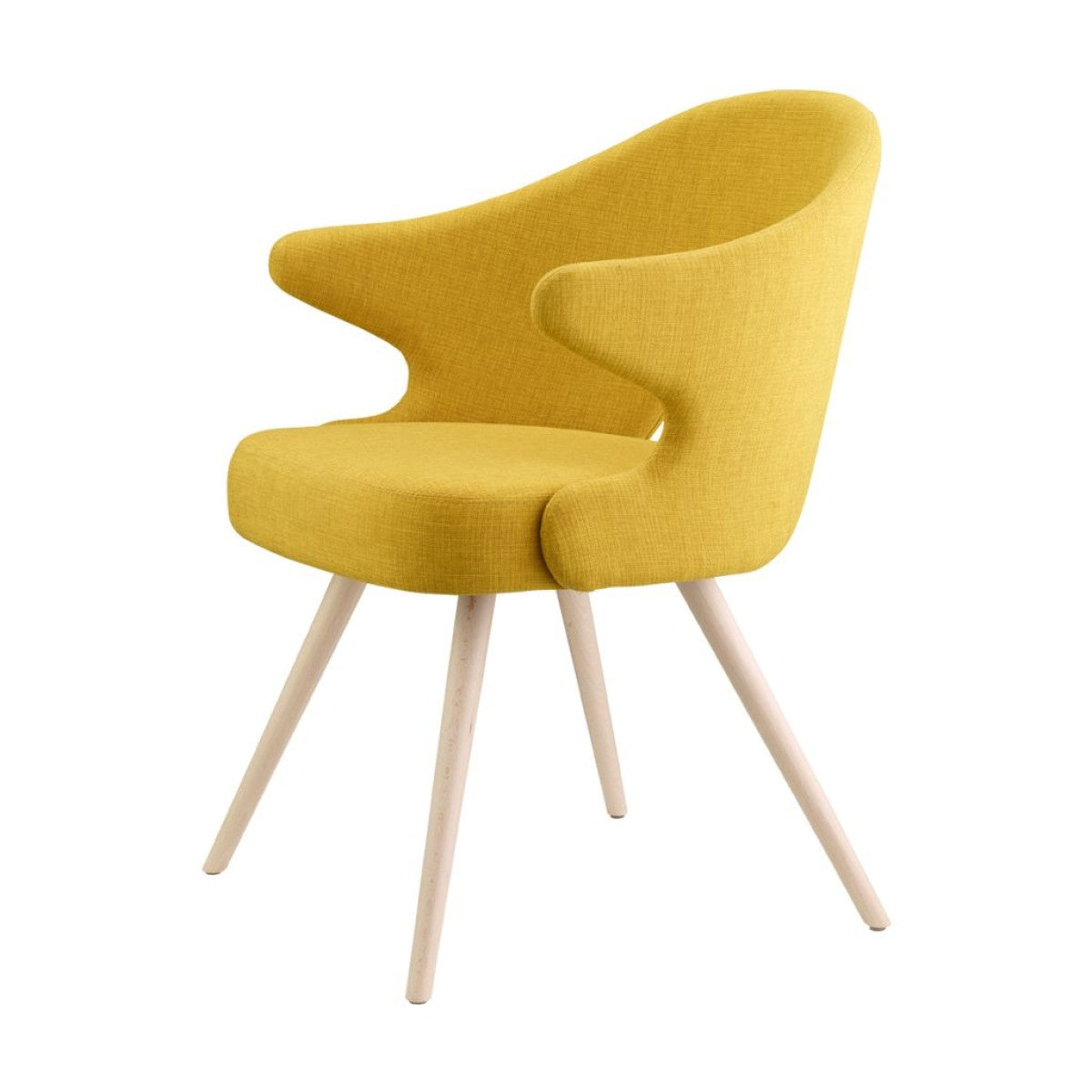 YOU & ME Fabric Armchair, Bleached Beech, Indoor