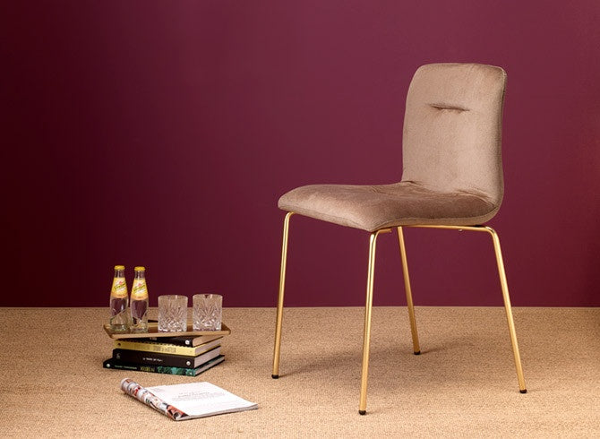 Alice Pop Upholstered Dining Chair, 4-Leg, 510 mm