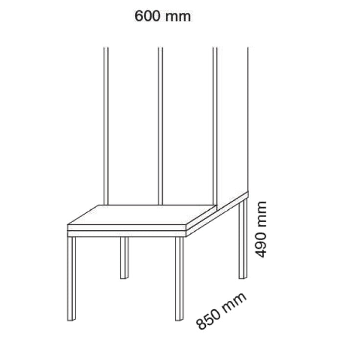 Metal Bench for Lockers