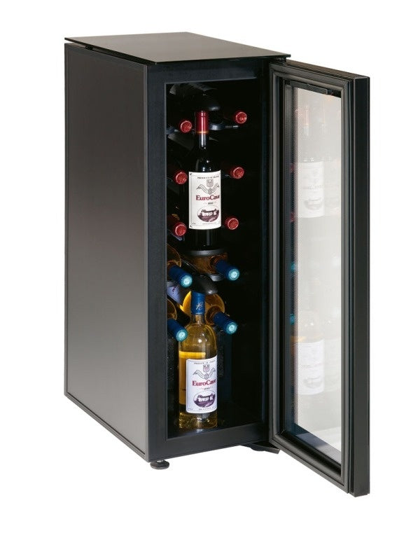 Wine Serving Cabinet, 12 Bottles, 2-Zone, 6–22°C