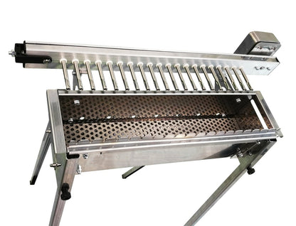 Charcoal Rotisserie Grill, 20 Skewers, Auto-Rotation