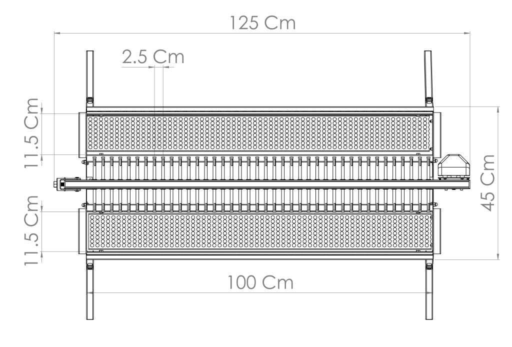 Double Coal Grill, 80 Skewers, Auto-Rotation