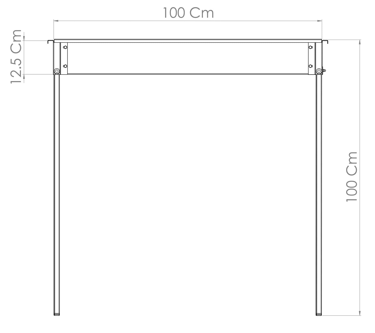 Charcoal Channel Grill, 1000 mm, 60–70 Skewers