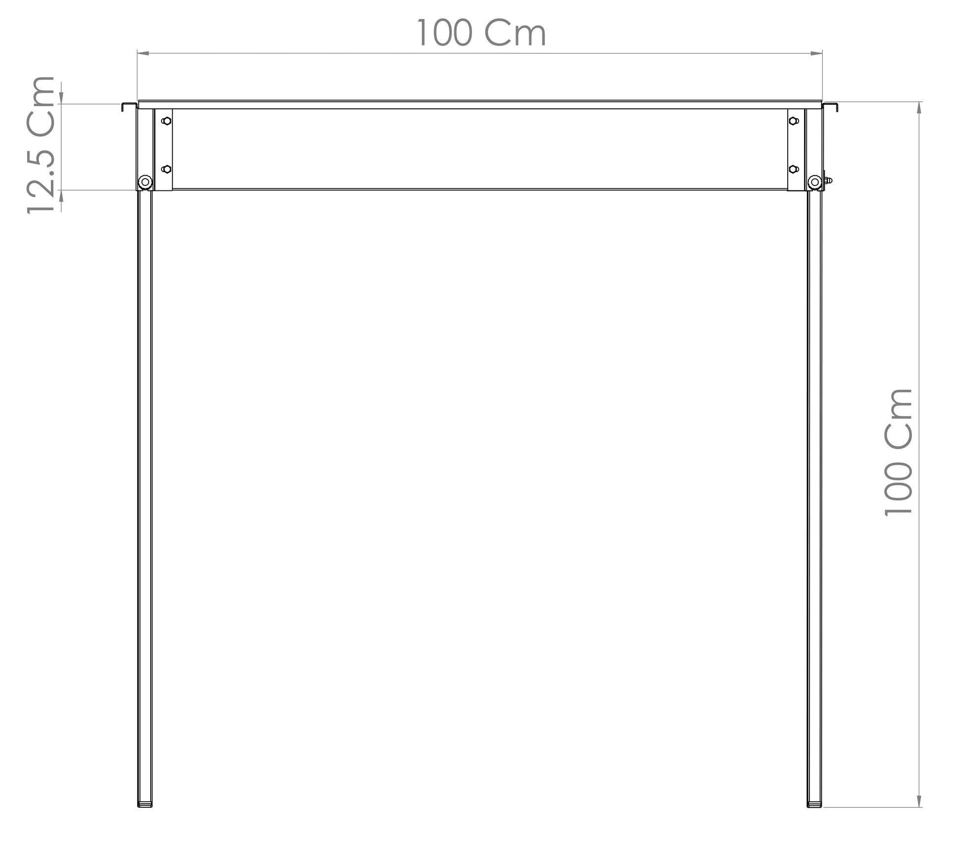 Charcoal Channel Grill, 1000 mm, 60–70 Skewers