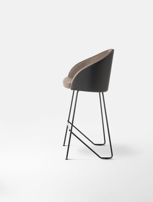Kastel Upholstered Bar Stool Kameo, Fabric/Leather