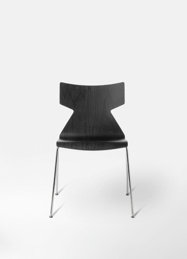 Kimbox Wood Stackable Chair, Beechwood, 4-Leg