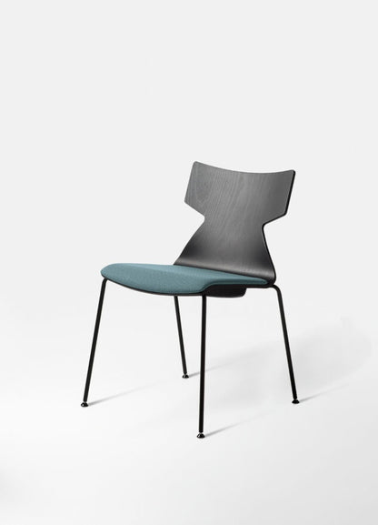 Kimbox Wood Stackable Chair, Beechwood, 4-Leg