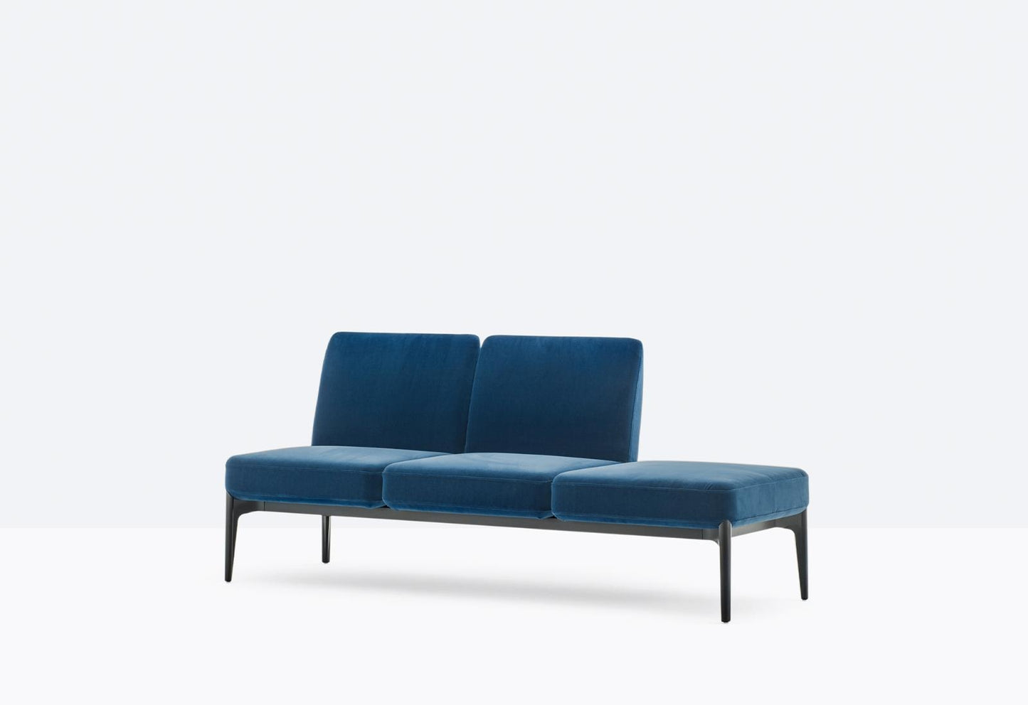 Social Modular Sofa, 3-Seat, Fabric or Leather