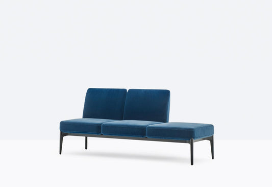 Pedrali Modular Sofa Social DSO3LLP, 3-Seat, Fabric or Leather