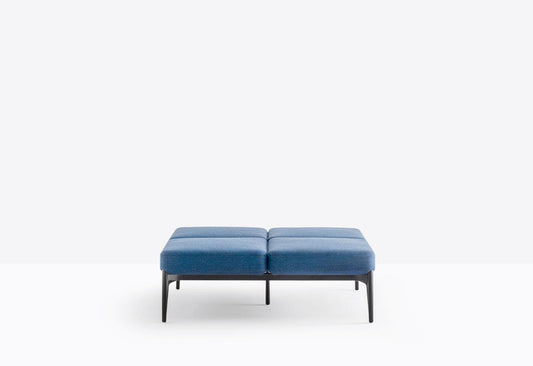 Social Modular Pouf Sofa, 2×2P, Steel & Aluminium