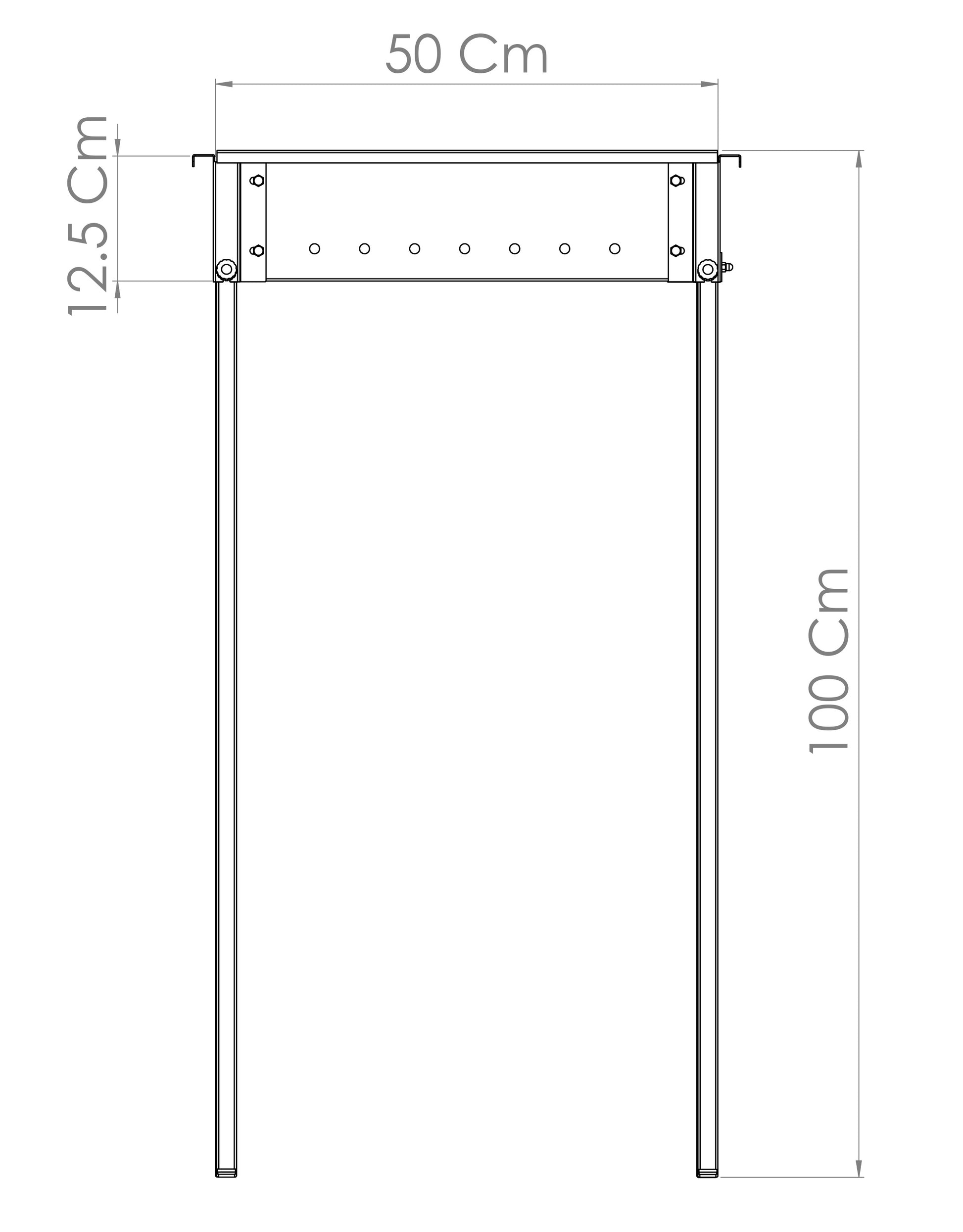 Charcoal Channel Grill for Arrosticini, 50 Skewers