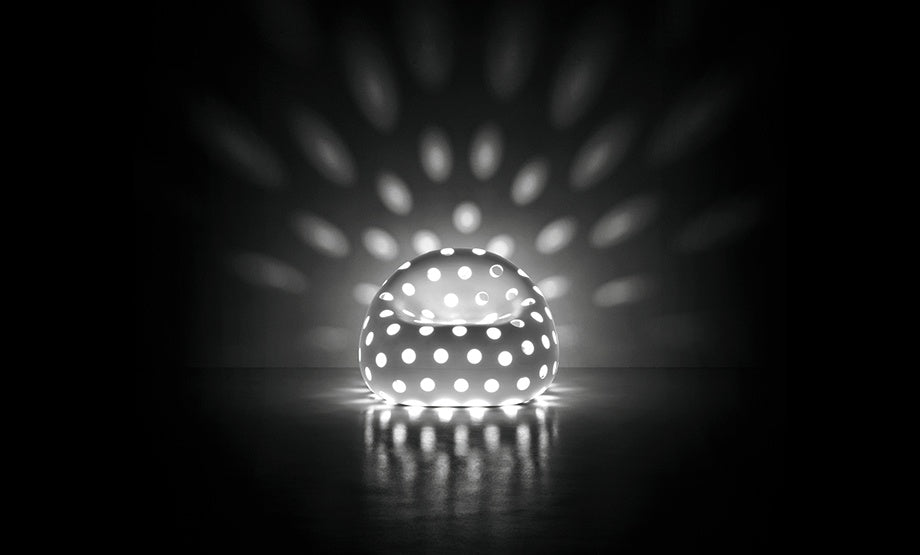 Airball Perforated PE Armchair, Indoor/Outdoor