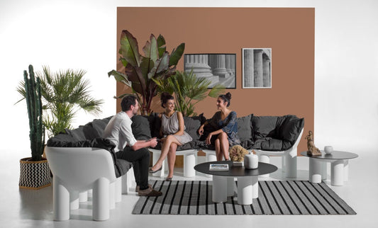 PLUST Collection Modular Armchair Atene, Polyethylene, Indoor/Outdoor