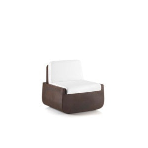 PLUST Collection Lounge Armchair Bold, PE Shell, Indoor/Outdoor