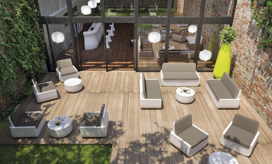 Bold Lounge Armchair, PE Shell, Indoor/Outdoor