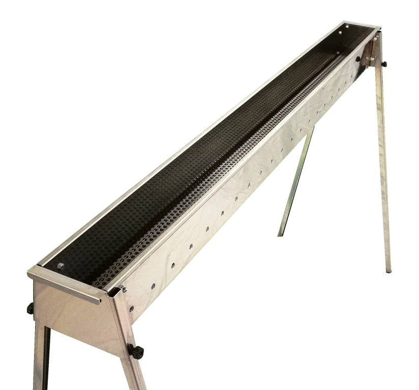 Charcoal Channel Grill for Skewers, 150 cm