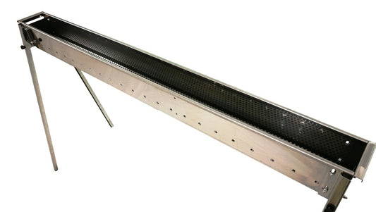 Charcoal Channel Grill for Skewers, 150 cm