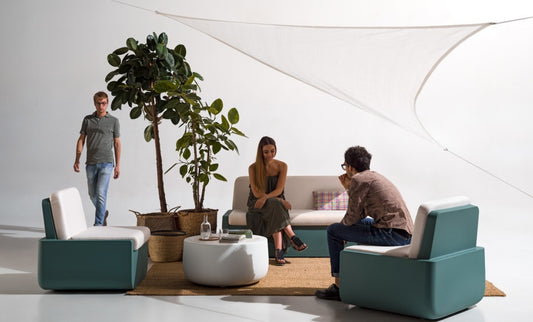 PLUST Collection Indoor/Outdoor Lounge Sofa Bold, 1650 mm, Roto PE
