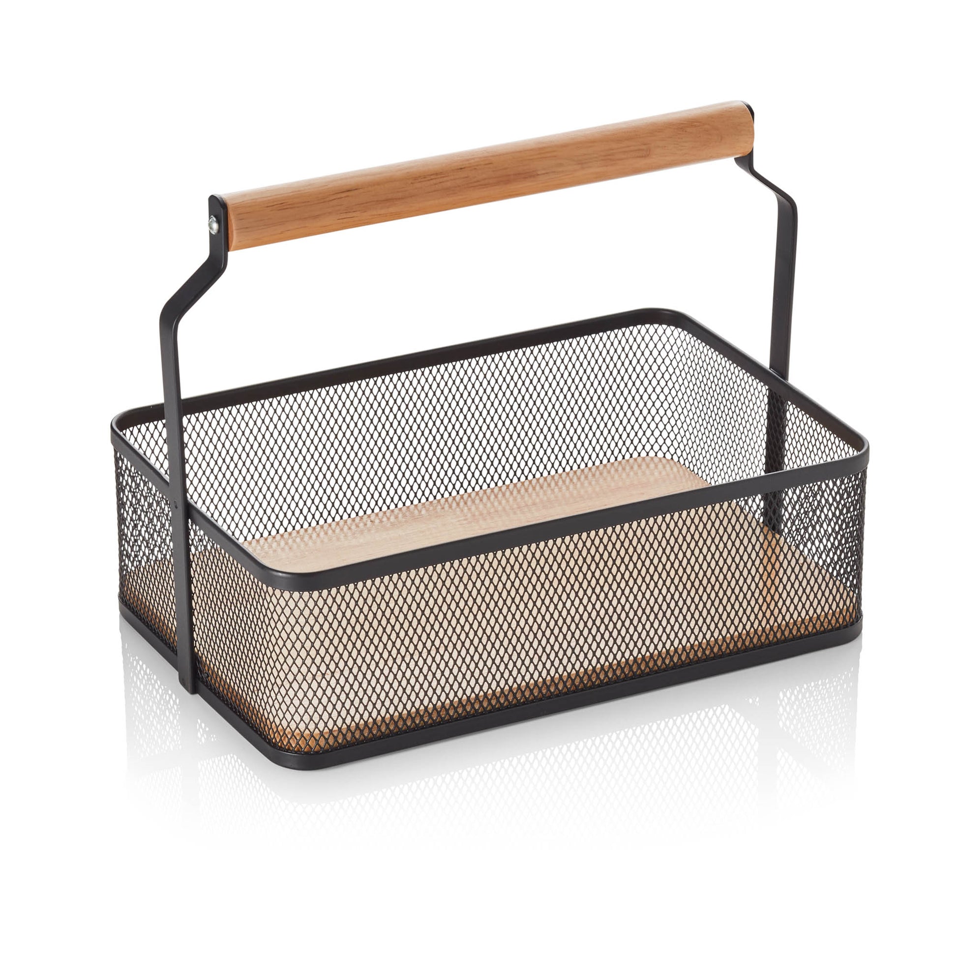 Was Basket with Handle, Black, 235 x 156 mm