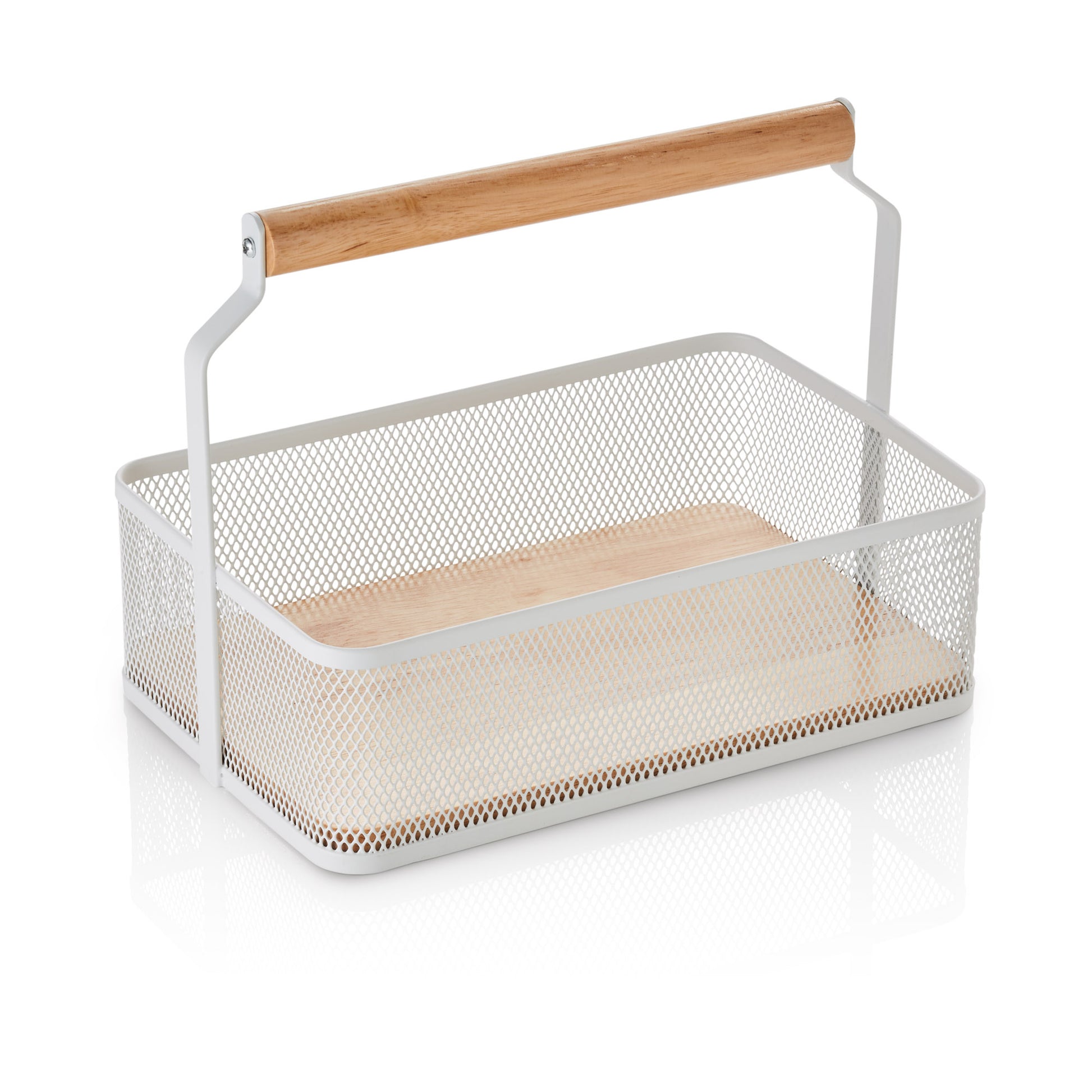 Was Basket with Handle, White, 235 x 156 mm