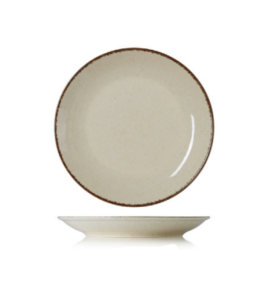 Smilla Sand Flat Plate, Porcelain, Ø 210 mm