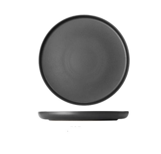 One Midnight Flat Plate, Stoneware, Ø330mm