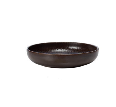 One Stoneware Bowl, Metallic Brown, Ø 220 mm