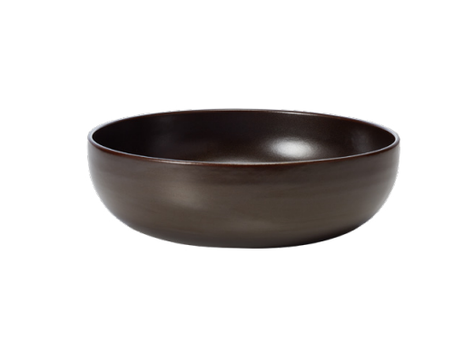 One Metallic Brown Bowl, 260 mm