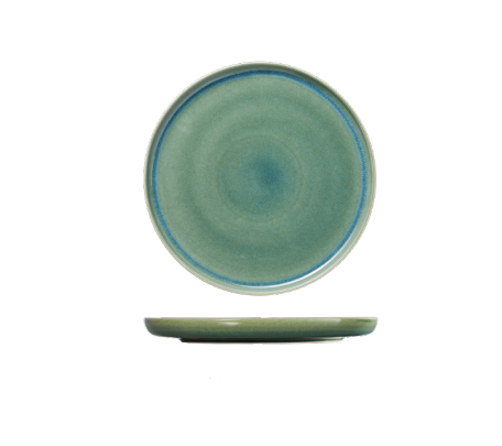 Flat Plate Myrtle Green, Stoneware, 280mm