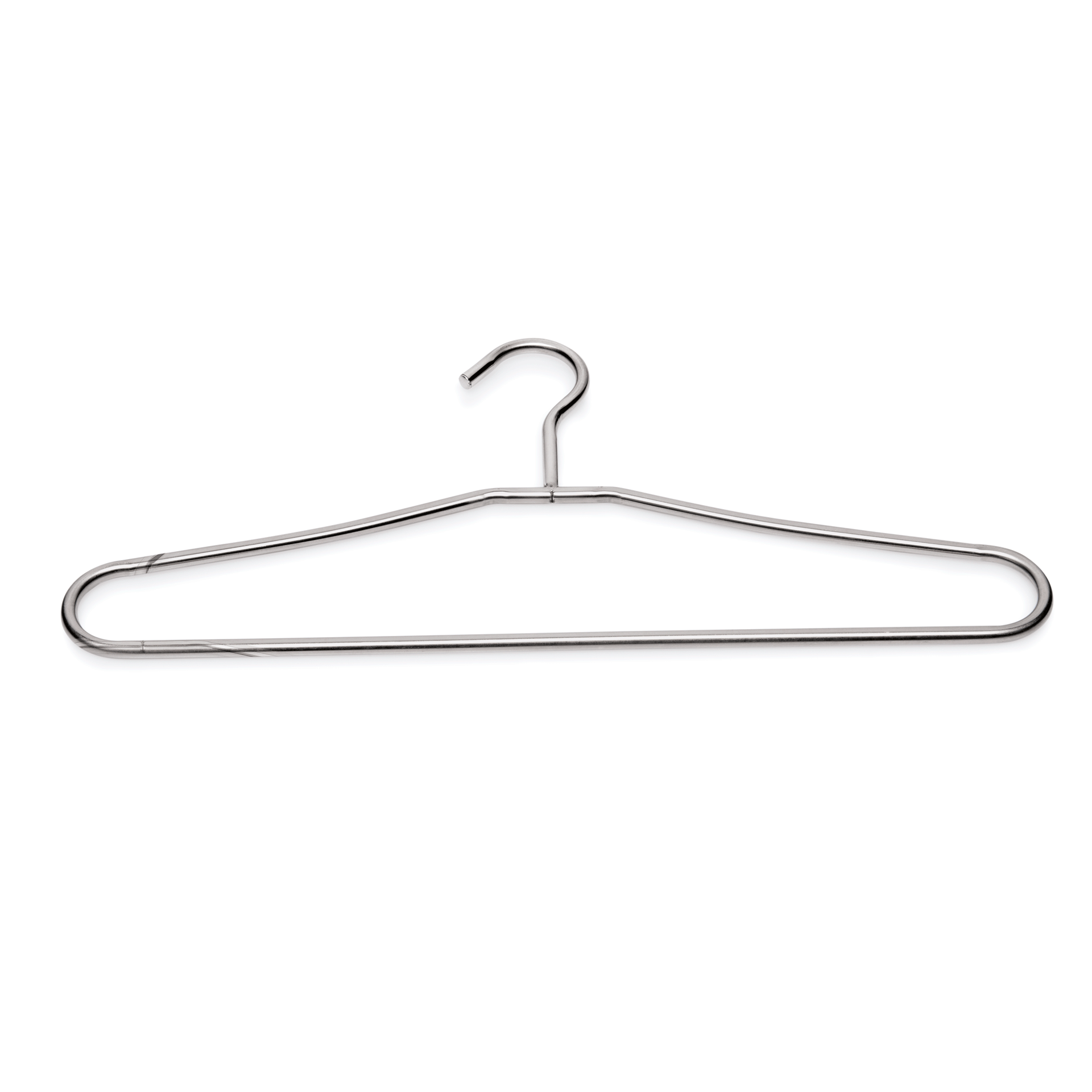 Was Coat Hanger with Bar, Stainless Steel, Set of 4