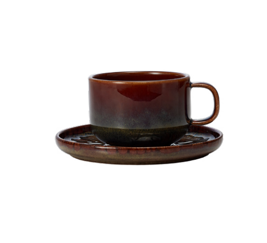 Amazonas Porcelain Cup with Saucer, 275 ml, 6 pcs