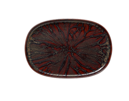 Amazonas Stoneware Plate, 330x230mm, Set of 4