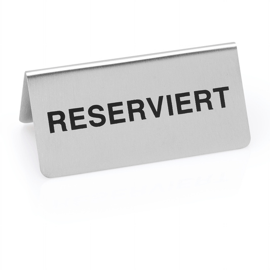 Was "Reserviert" Table Sign Set, Set of 12