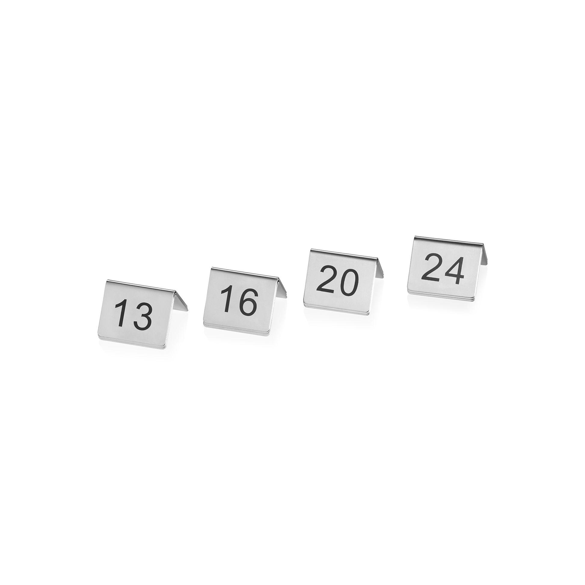 Was Table Number Signs 13–24, Set of 12, Stainless Steel
