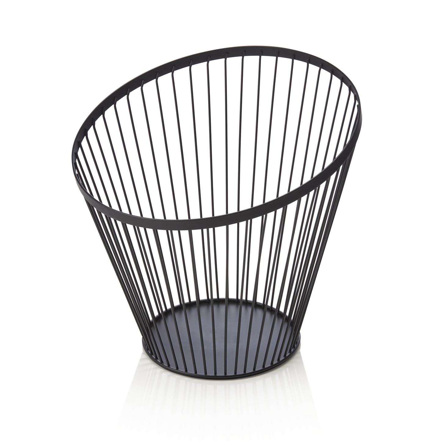 Was Buffet Basket, Powder-Coated Metal, Black, Ø280 mm
