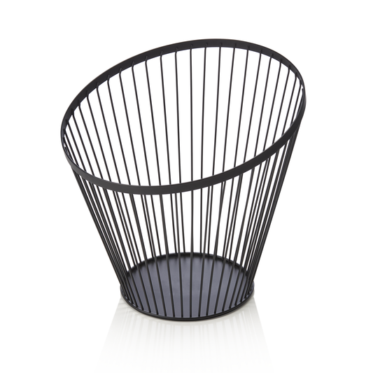 Was Buffet Basket, Powder-Coated Metal, Black, Ø280 mm
