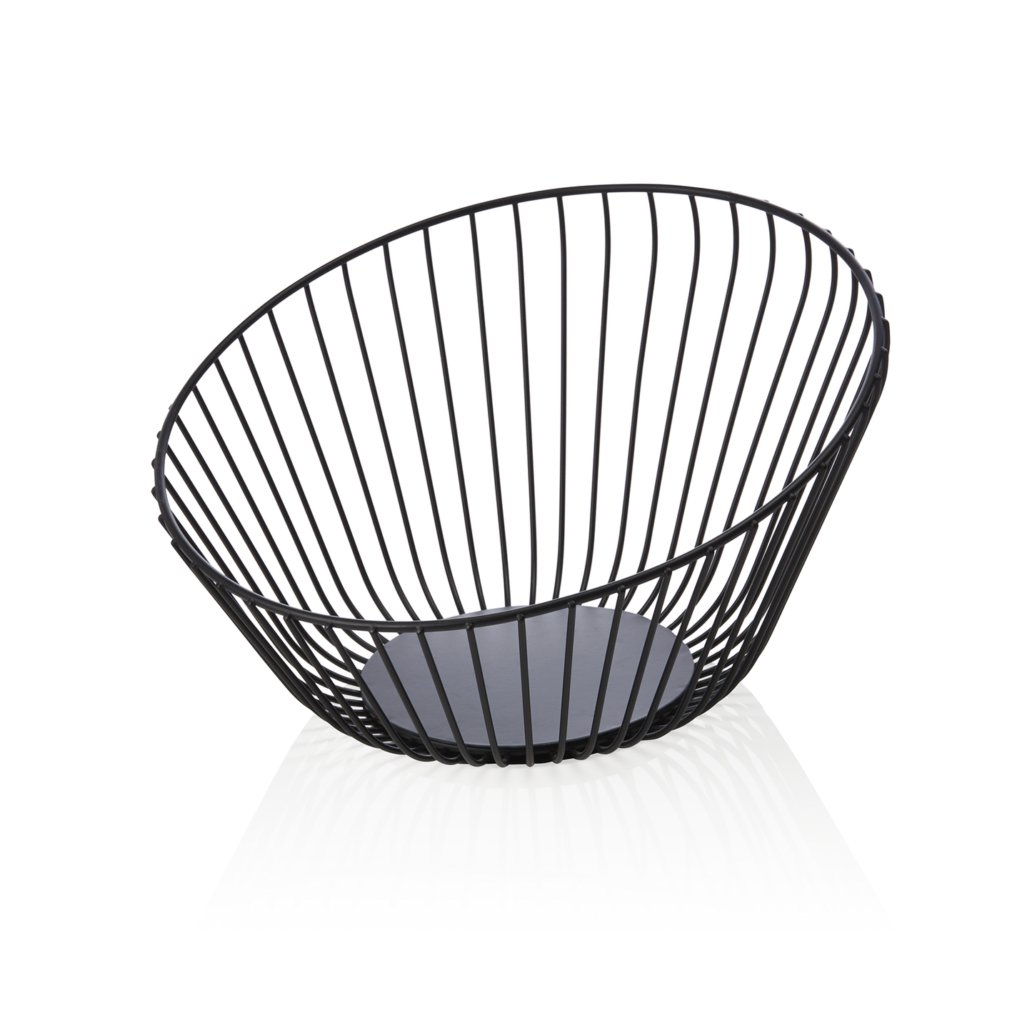 Was Buffet Basket, Powder-Coated Metal, Black, Ø250 mm