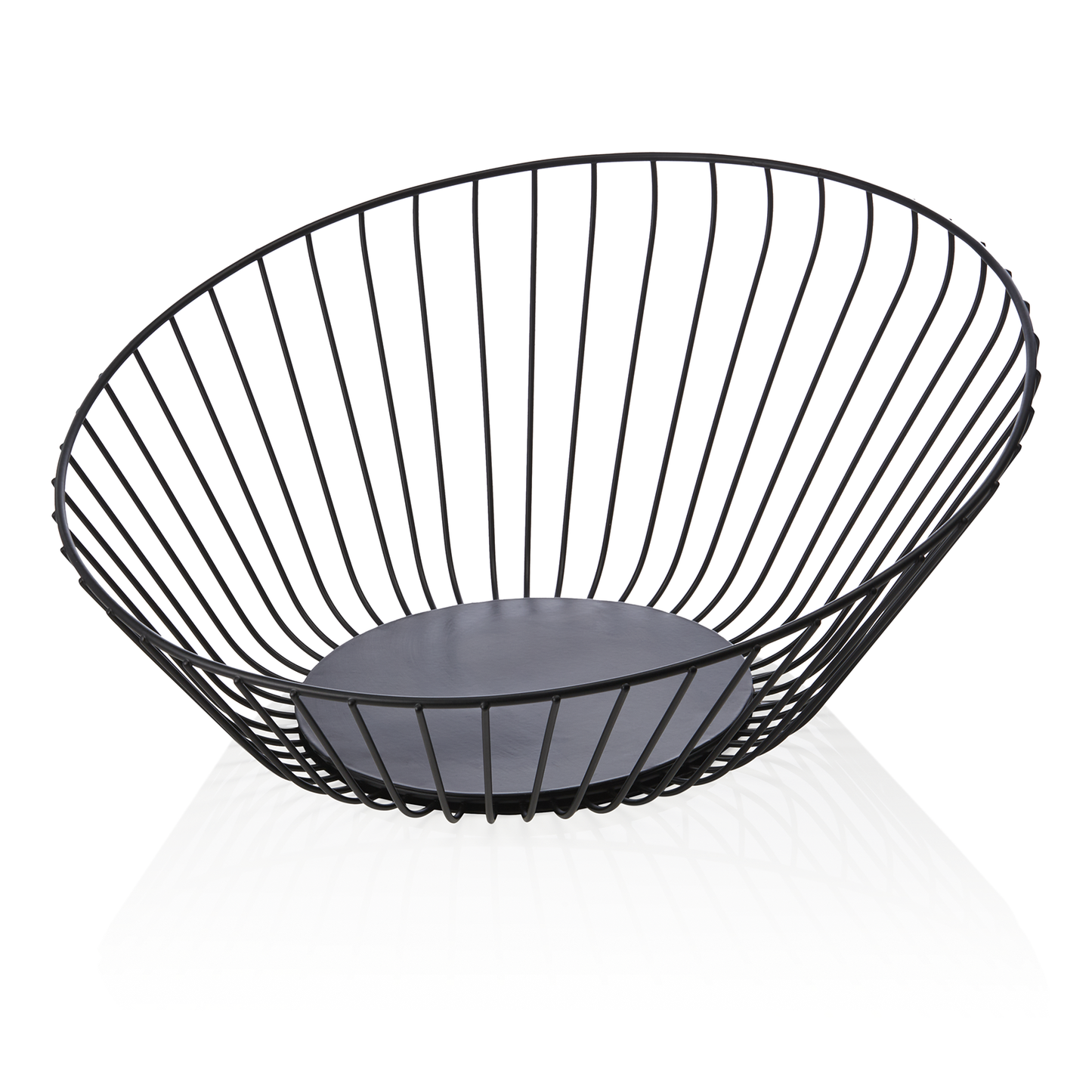 Was Buffet Basket, Powder-Coated Metal, Black, Ø330 mm
