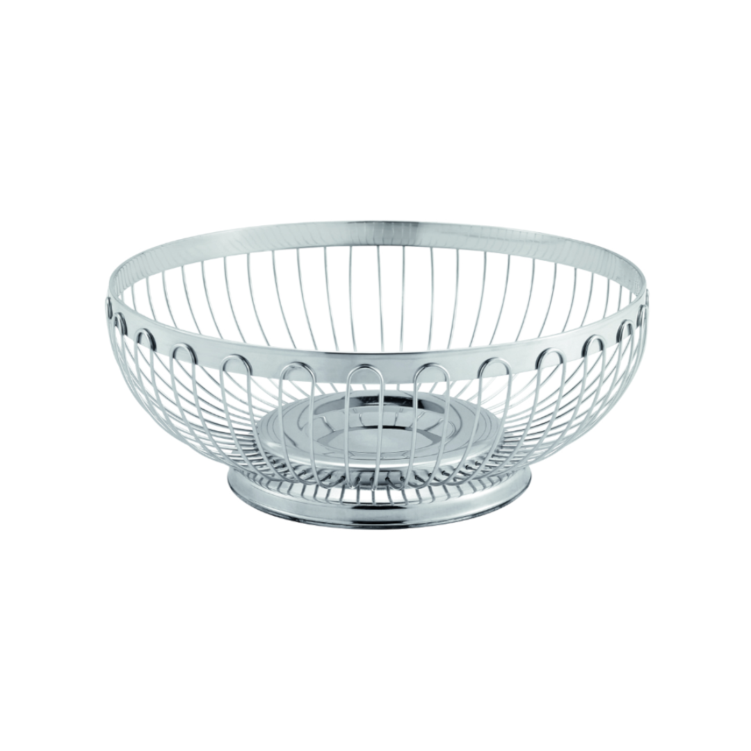 Was Footed Table Basket, Silver, Ø210 mm