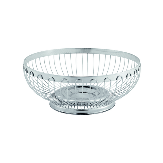 Was Footed Table Basket, Silver, Ø210 mm