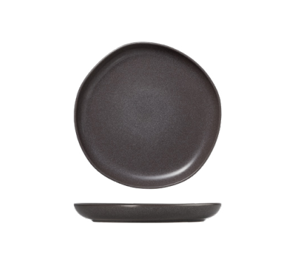 Organic Stone Grey Flat Plate, Ø220 mm