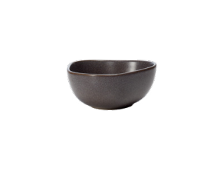 Organic Stone Grey Porcelain Bowl, 110mm