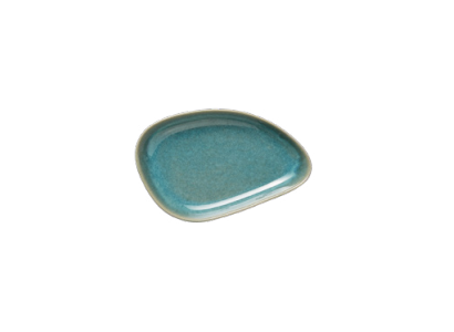 Organic Stoneware Plate, 140x90x20mm, Myrtle Green