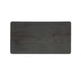 Maya GN Display Plate, GN 1/3, Black Porcelain, 4 pcs