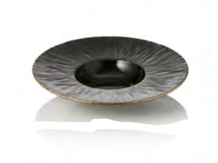 Maya Kuro Deep Pasta Plate, 240mm, Set of 3
