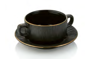 Maya Kuro Soup Plate Set, 100mm, 250ml, 4 pcs