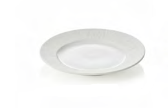 Maya Shiro Porcelain Flat Plate Set, 160mm, 6 pcs