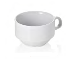 Hamburg System Porcelain Cup, 180 ml, Set of 6