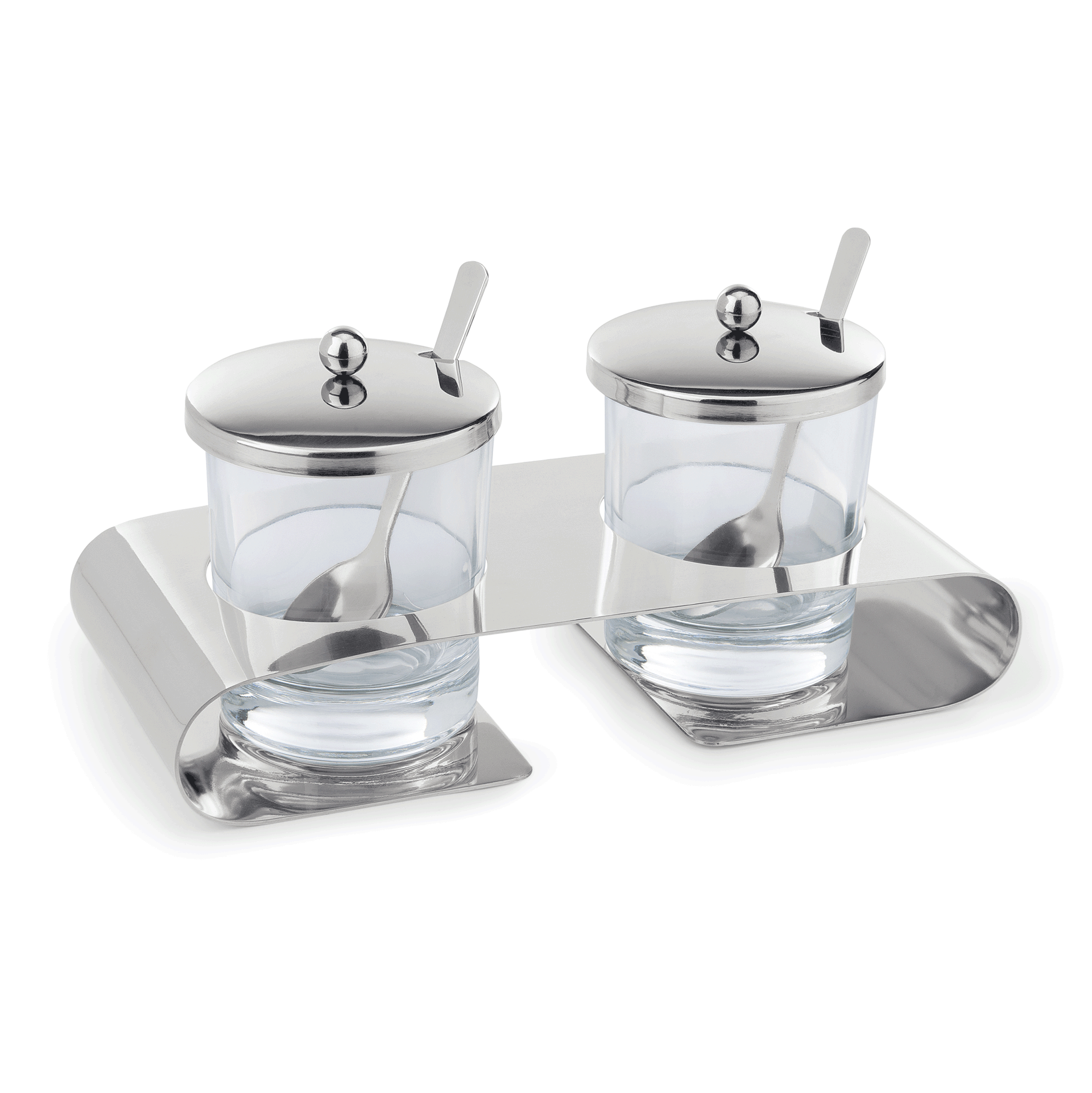 Was Cruet with 2 Stainless Steel Spoons, 245 x 100 mm